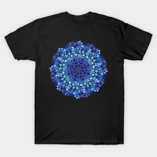Blue Mushroom Mandala T-Shirt